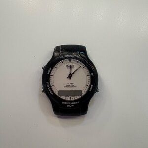 Casio Black and White chronograph 1737